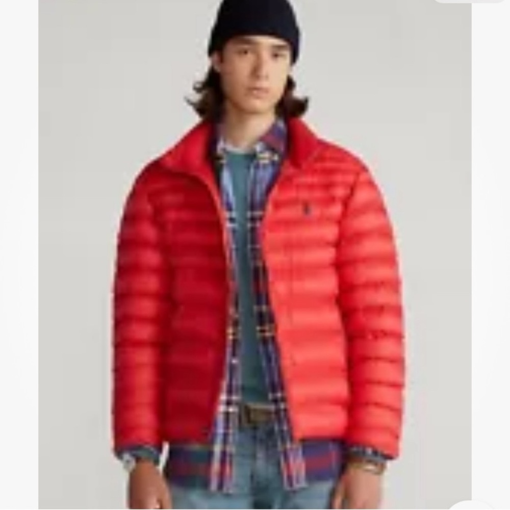 Polo by Ralph Lauren Lightweight Packable Down Pony Logo Zip Up Jacket - Picture 2 of 16
